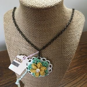 Plunder Design Gertrude Necklace & Flower Pendant